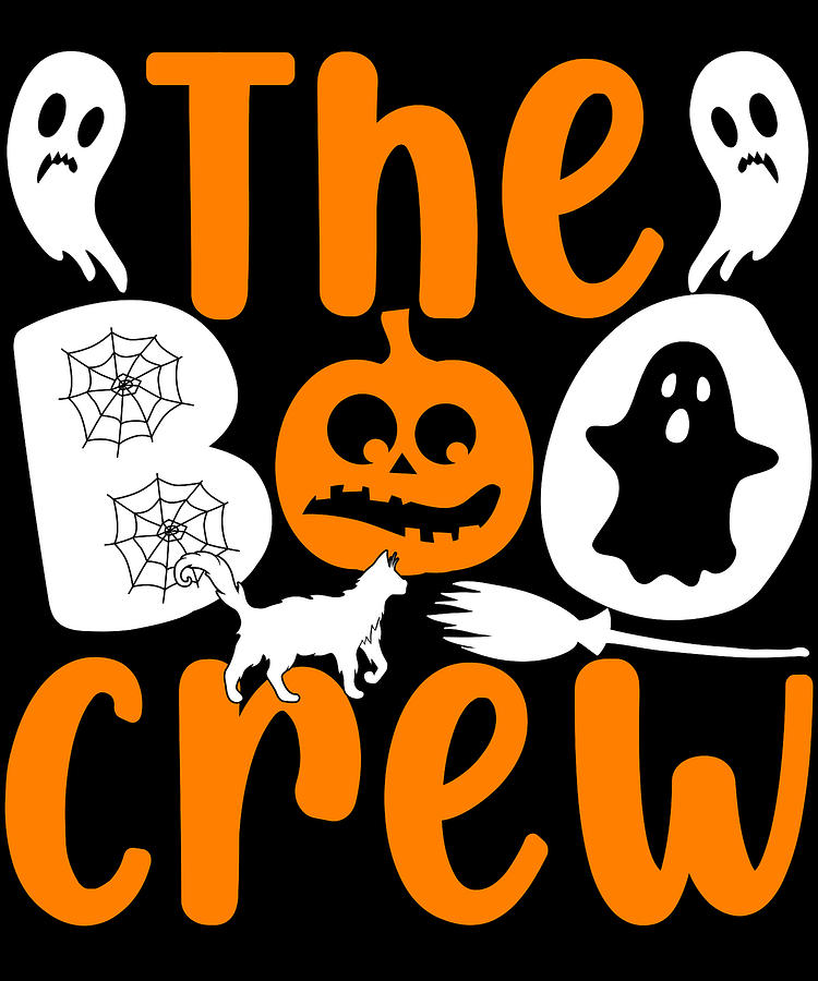 The Boo Crew Halloween Digital Art by Flippin Sweet Gear