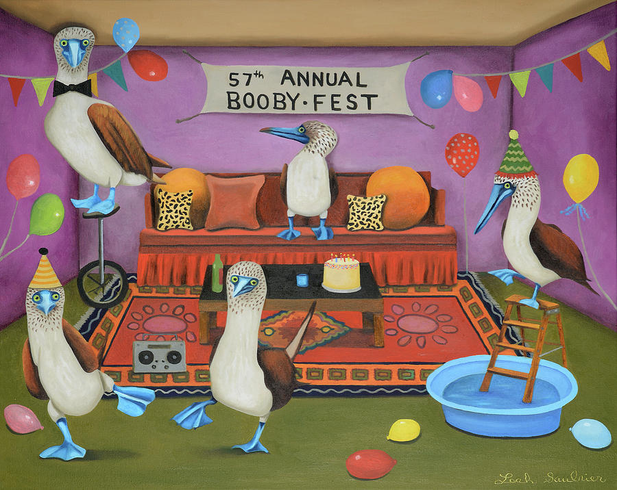 The Booby Fest Painting by Leah Saulnier The Painting Maniac