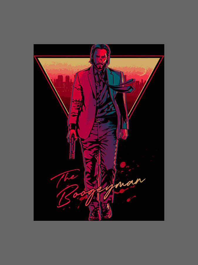 The Boogeyman John Wick 80s Retr Perfect Gift Digital Art by Manh Nguyen