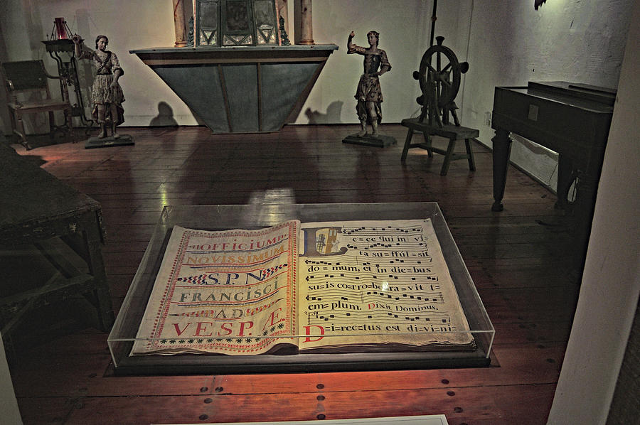 The Book in the Glass Case - Mission Santa Barbara Photograph by Amazing Action Photo Video