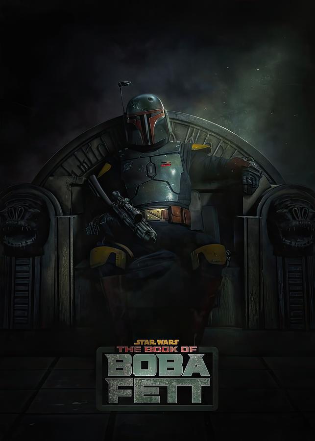 The Book of Boba Fett vertical with logo Digital Art by Star Wars ...