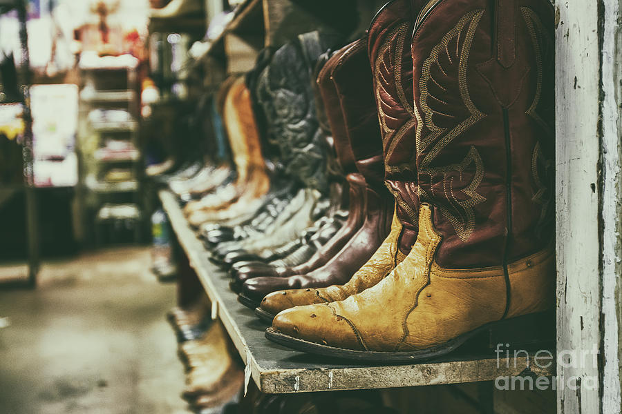 The Boot Store - moody Photograph by Scott Pellegrin