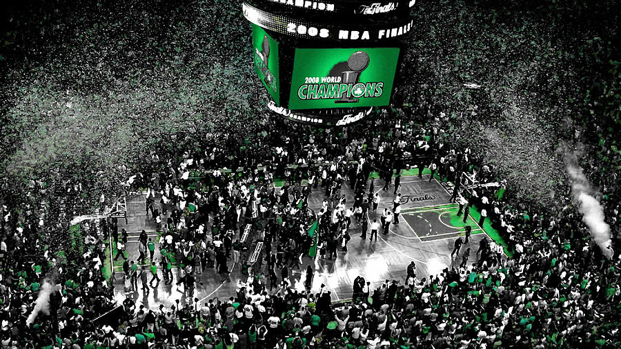 The Boston Celtics NBA Finals Mixed Media by Brian Reaves