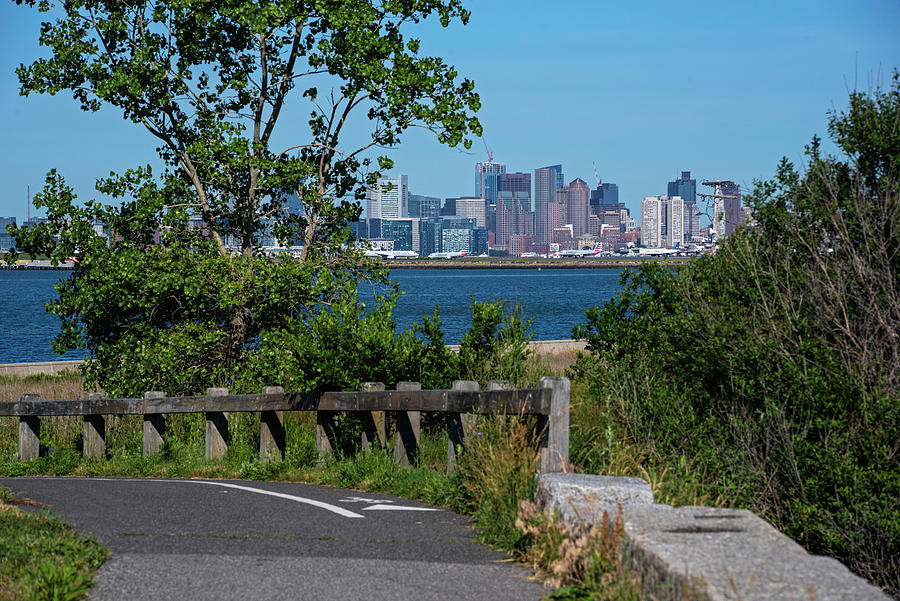 The Boston Skyline from Deer Island Boston MA and Winthrop MA Photograph by Toby McGuire