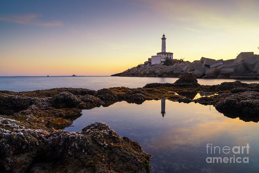 Sunset Photograph - The Botafoc Lighthouse 2 by Nando Lardi
