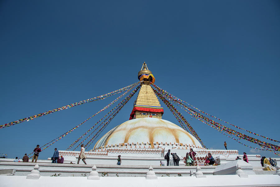 The Boutha buddism Stupa at Kathmandu, Nepal Photograph by Michalakis Ppalis