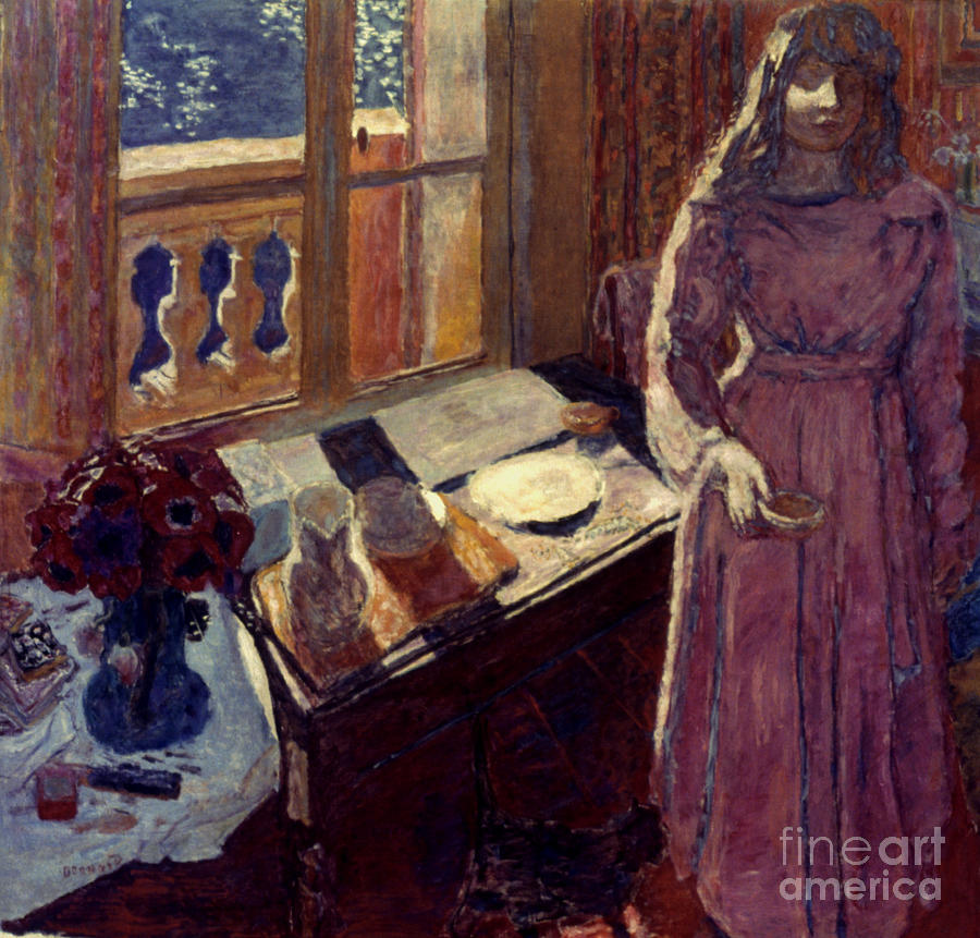 The Bowl of Milk, c1919 Painting by Pierre Bonnard