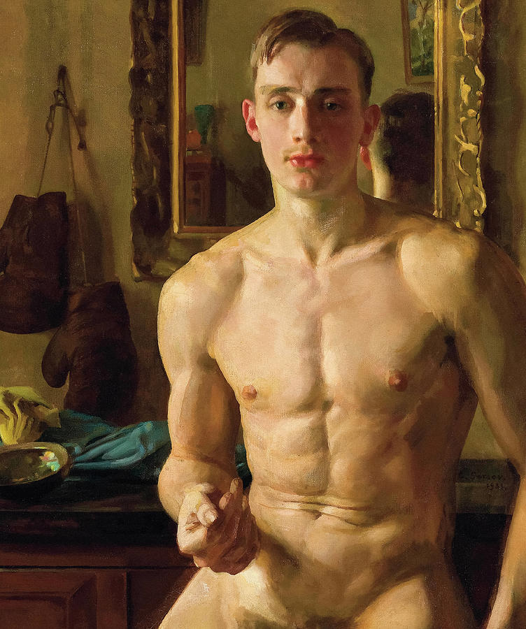Konstantin Somov Painting - The Boxer, 1933 by Konstantin Somov