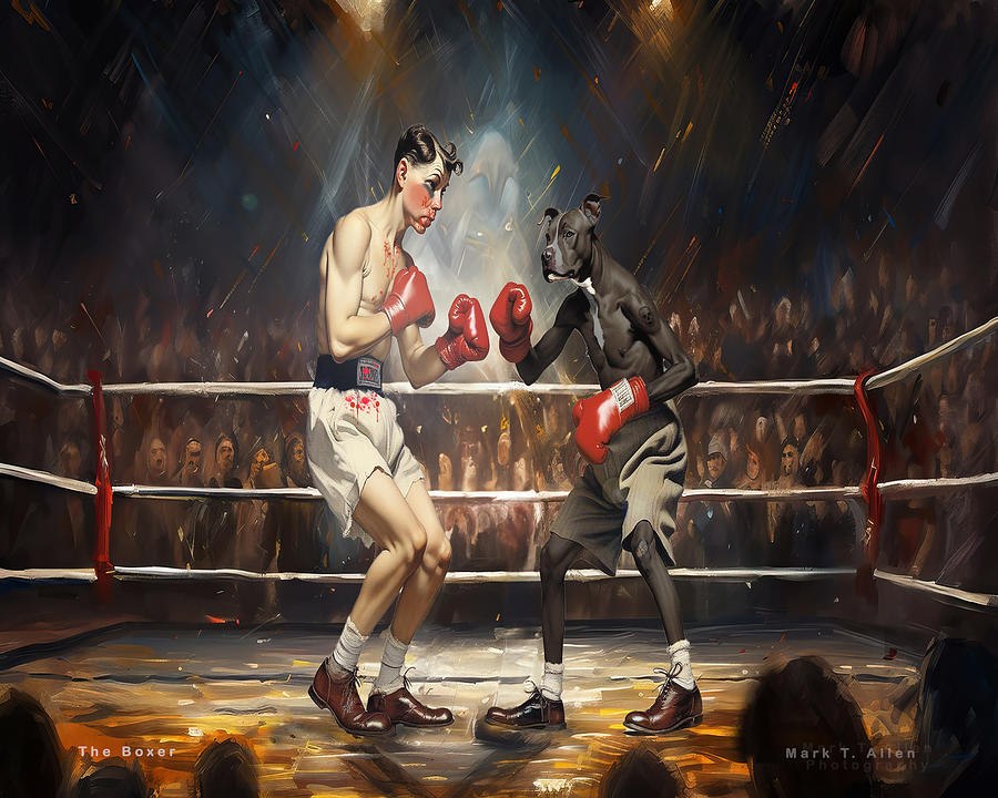 The Boxer Digital Art by Mark Allen
