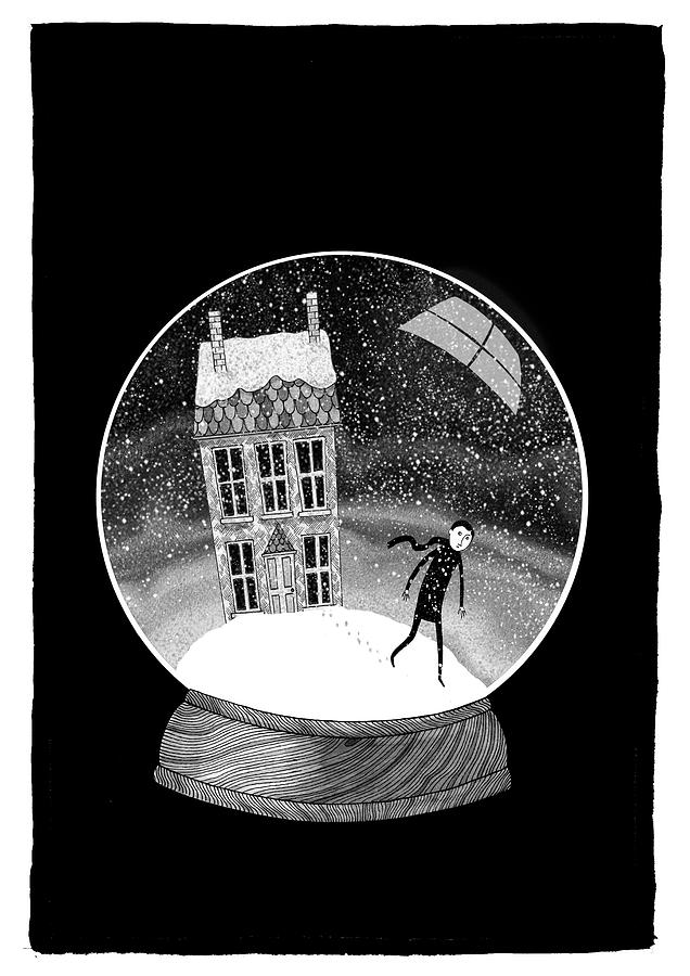 The Boy in the Snow Globe  Mixed Media by Andrew Hitchen