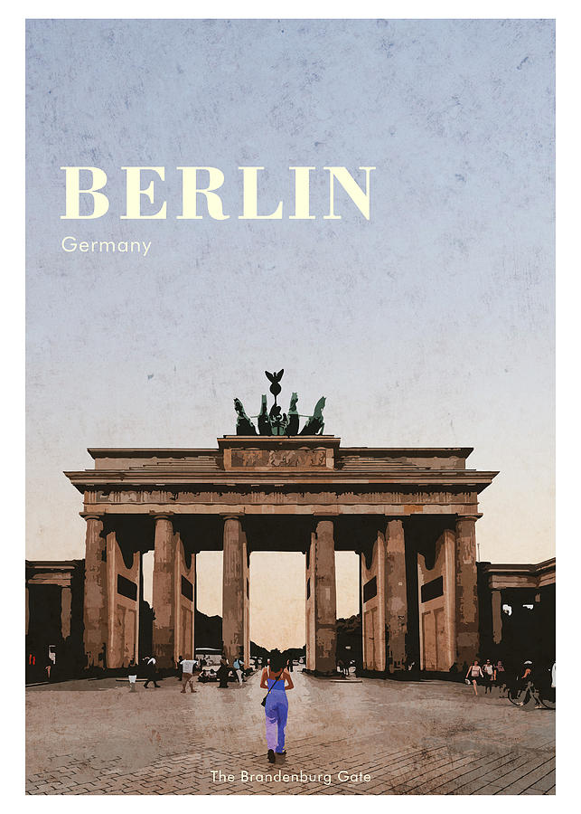 The Brandenburg Gate Berlin Digital Art by Haekal Abubakar - Fine Art ...