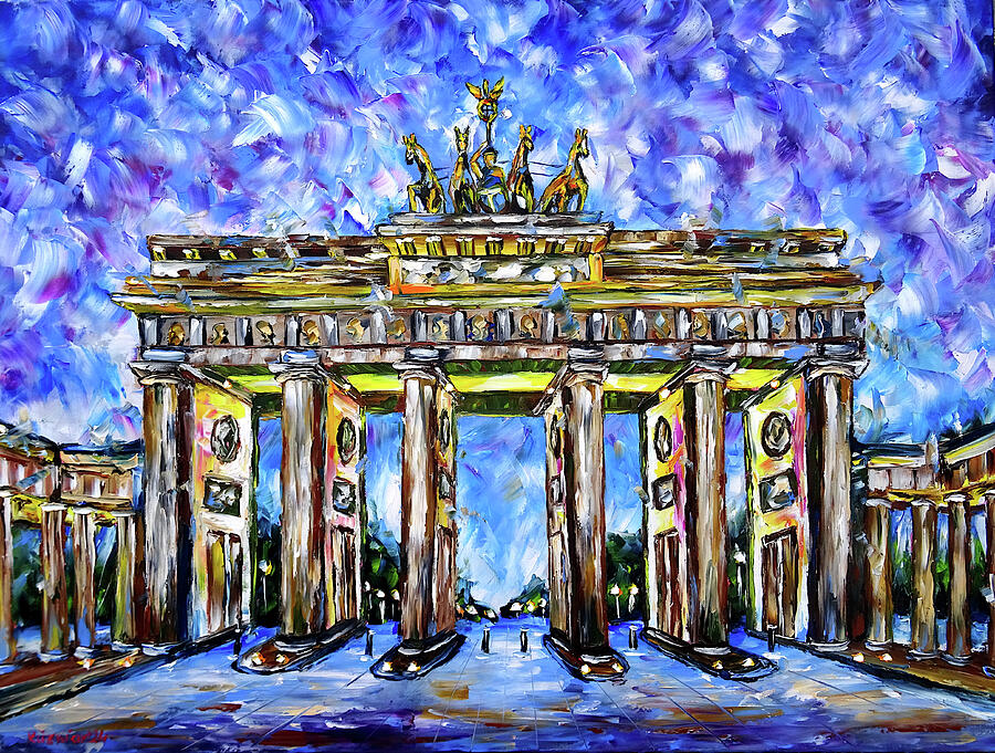 The Brandenburg Gate Painting by Mirek Kuzniar