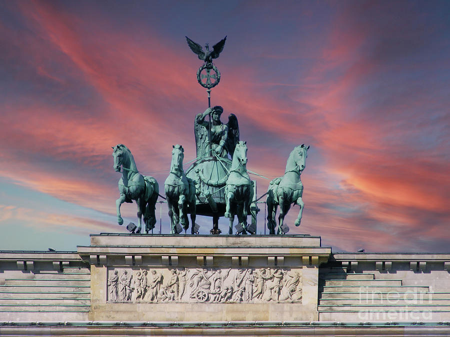 Quadriga on Brandenburg Gate  Photograph by Heiko Koehrer-Wagner