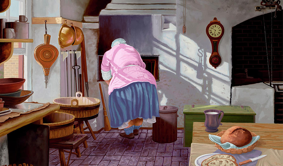 The Bread Maker Painting by Hans Neuhart