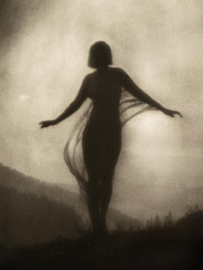 Nude Painting - The Breeze, 1910 by Anne Brigman