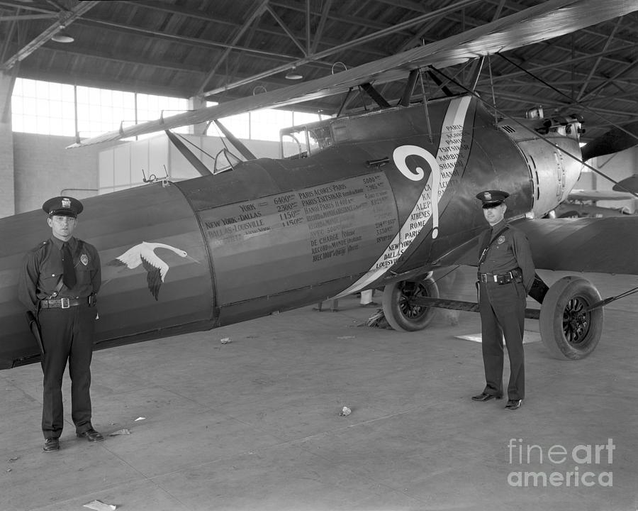 Los Angeles Photograph - The Breguet Br.19 TF Super Bidon Point dInterrogation AKA The Question Mark  1930 by Monterey County Historical Society