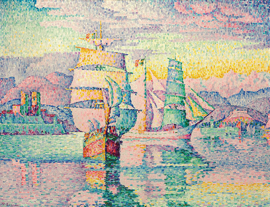 The Bricks-schooners By Paul Signac Painting