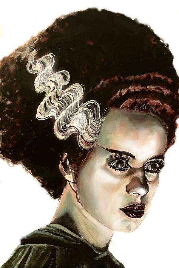The Bride of Frankenstein Painting by Joel Tesch | Fine Art America