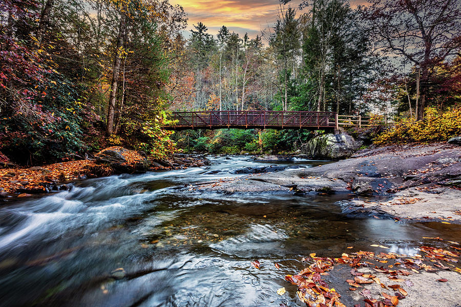 The Bridge at Fires Creek Photograph by Debra and Dave Vanderlaan