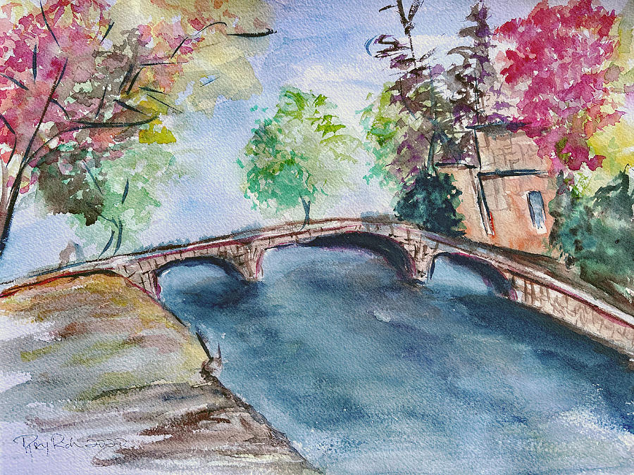 The Bridge in Bourton on the Water Painting by Roxy Rich