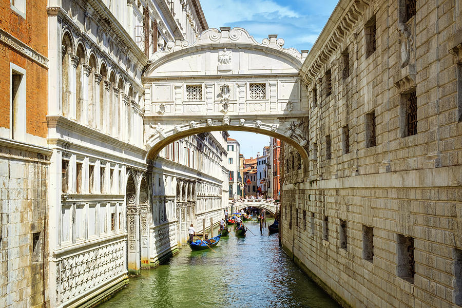 The Bridge of Sighs, a romantic symbol of Venice Photograph by Karel Miragaya