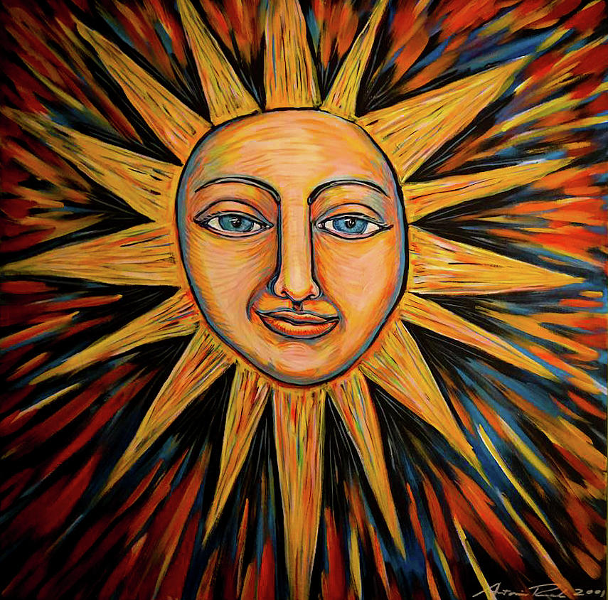 The Bright Sun Shines Painting by Antonio Rael - Fine Art America