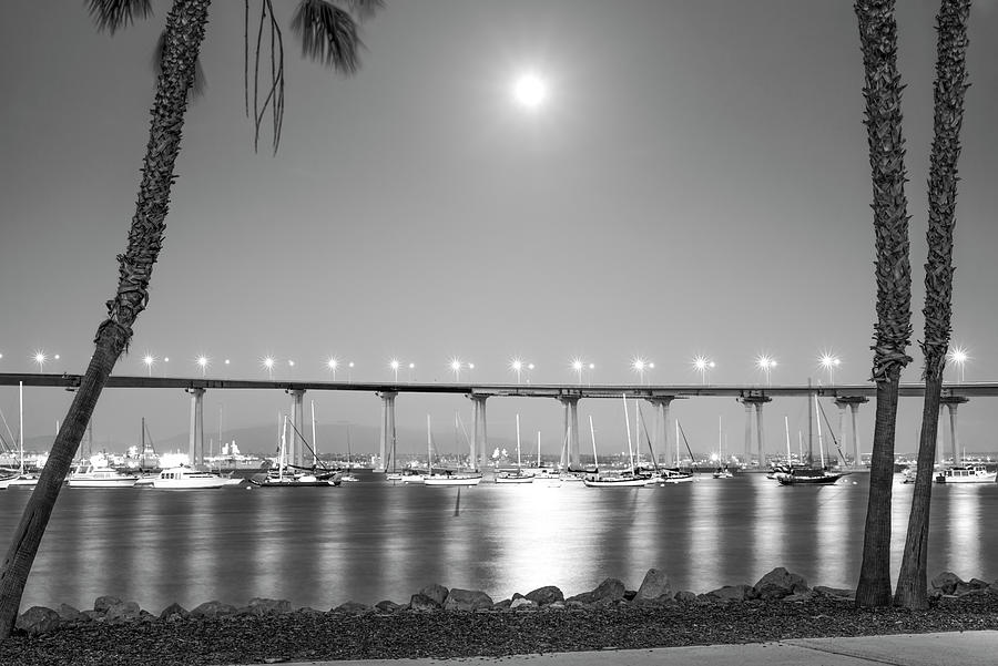 Moonlight Shines In Coronado California Photograph by Joseph S Giacalone