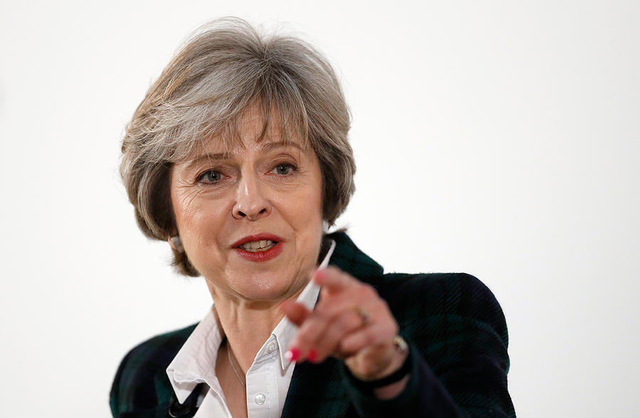 The British Prime Minister Delivers Her Brexit Speech Photograph by WPA Pool The British Prime Minister Delivers Her Brexit Speech Photograph by WPA Pool