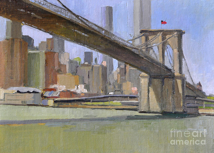 The Brooklyn Bridge, NYC Painting by Paul Strahm The Brooklyn Bridge, NYC Painting by Paul Strahm