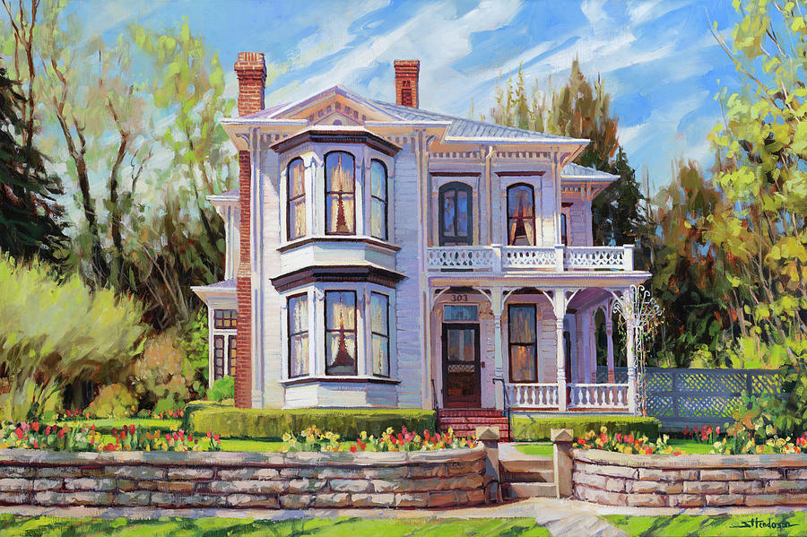 Landscape Painting - The Broughton House by Steve Henderson Landscape Painting - The Broughton House by Steve Henderson