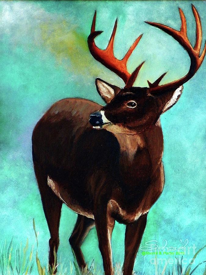 the Buck Stops Here Painting by Sherril Porter
