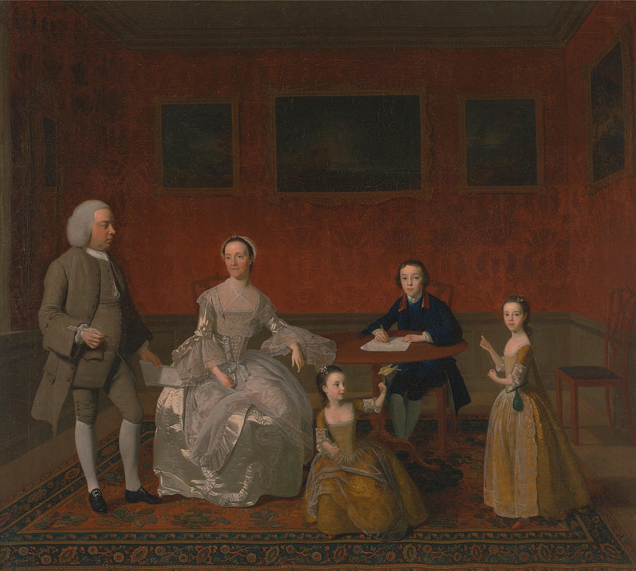 Unknown Artist Painting - The Buckley Boar Family  by Unknown artist