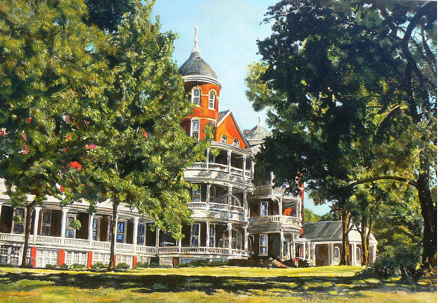 University Painting - The Buena Vista Hotel by Thomas Akers