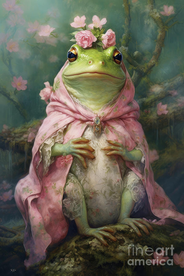 The Bullfrog Blossom Queen Digital Art by Tina LeCour