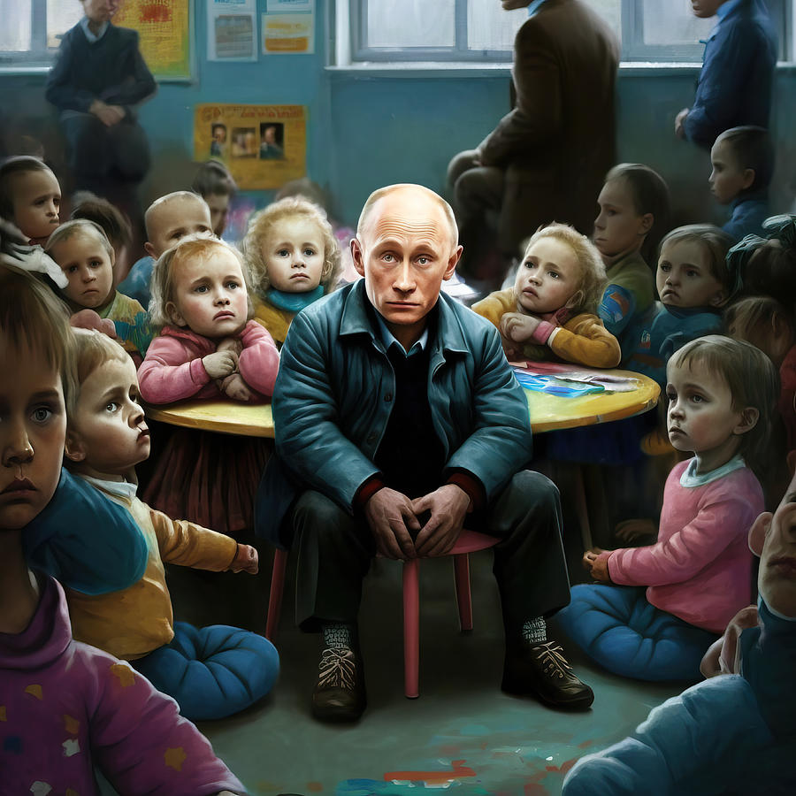 Portrait Painting - The bully in kindergarten by My Head Cinema