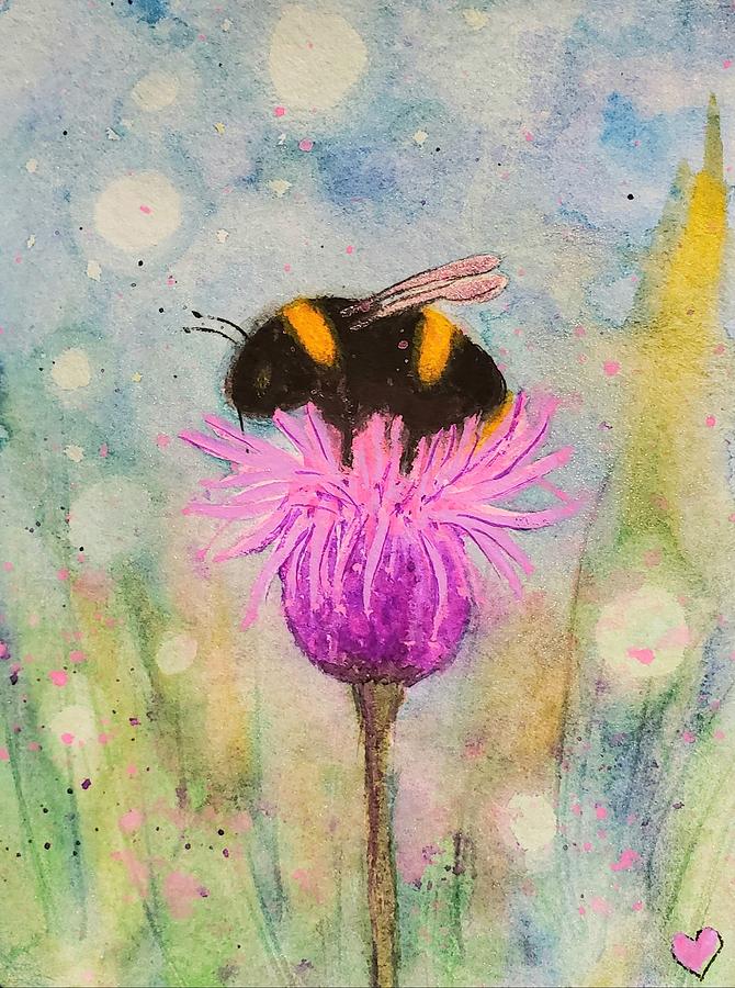 The Bumble Bee Painting by Deahn Benware