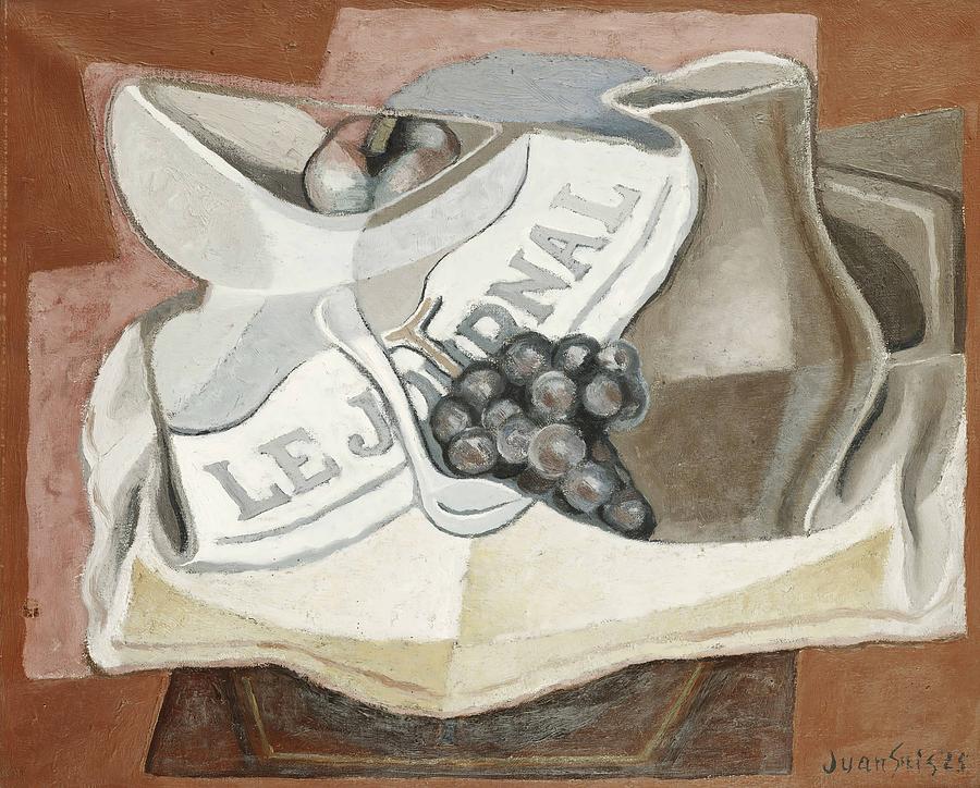 The Bunch of Grapes Painting by Juan Gris - Fine Art America