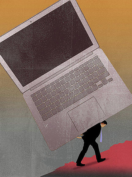The Burden of High Tech Digital Art by Cap Pannell