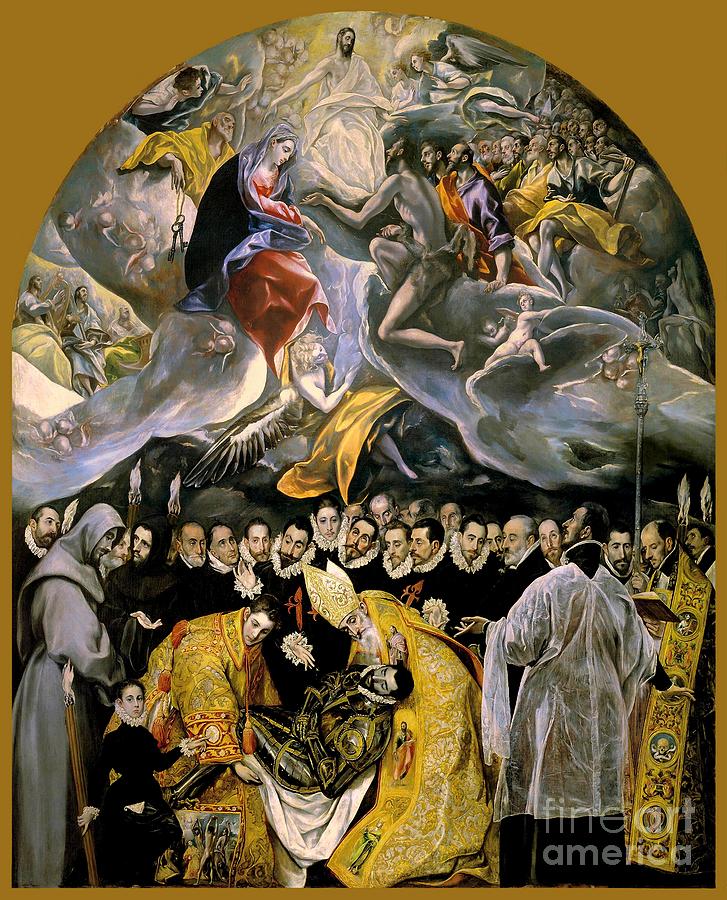 The Burial of Count Orgaz Painting by El Greco