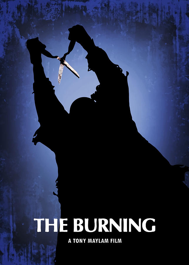 The Burning Poster Blue Painting By Jessica Bell Pixels