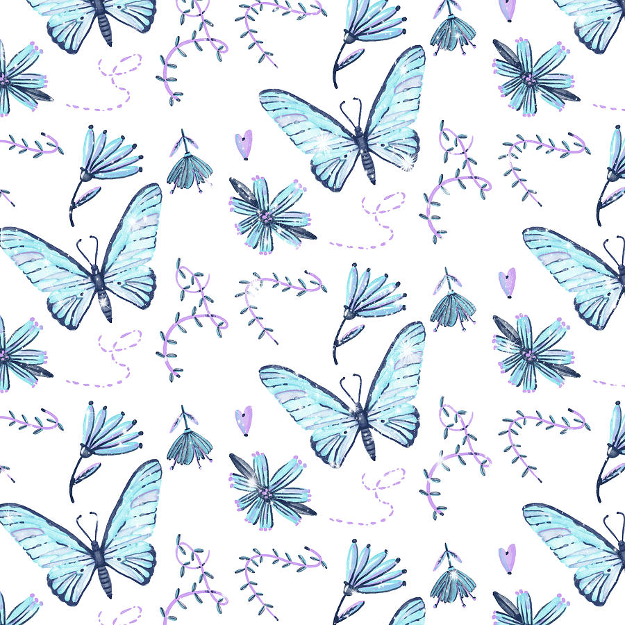 The Butterfly Effect - Blue Digital Art by Ly Design - Fine Art America
