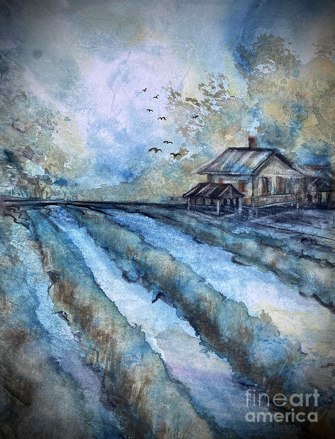 The Cabin Painting by Francelle Theriot