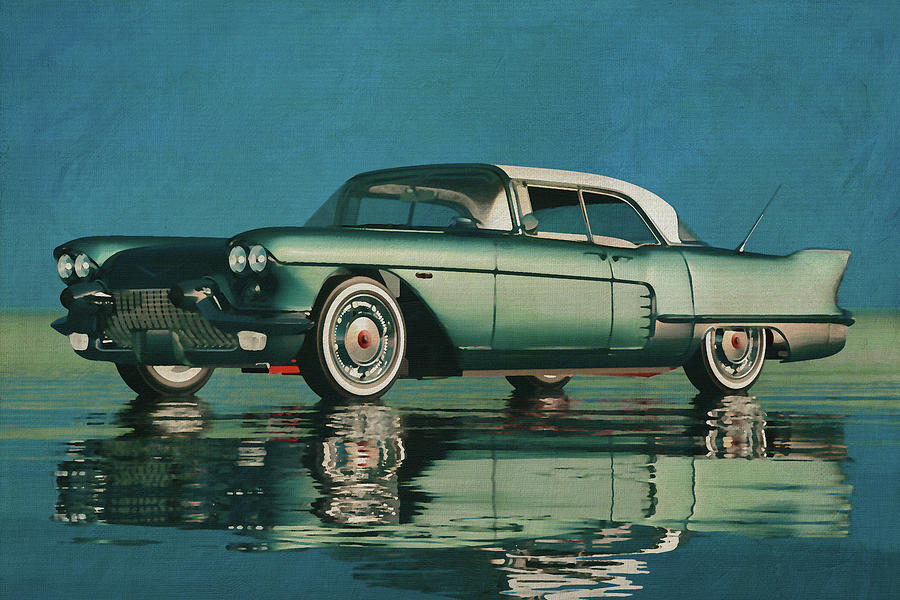 The Cadillac Eldorado Brougman From 1957 Digital Art by Jan Keteleer