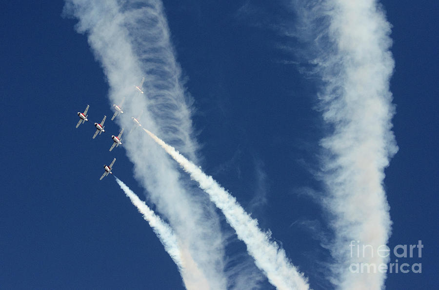 The Canadian Snowbirds There Are No Limits Photograph by Bob Christopher