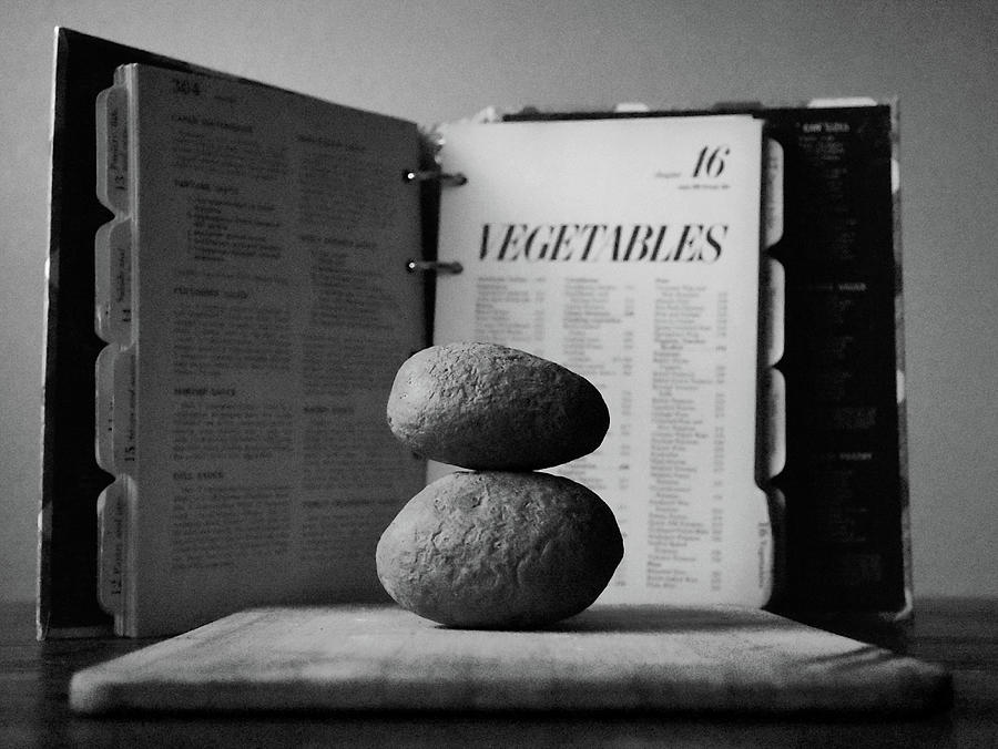 The Canibalistic Potato in Black and White Photograph by Christopher Mercer