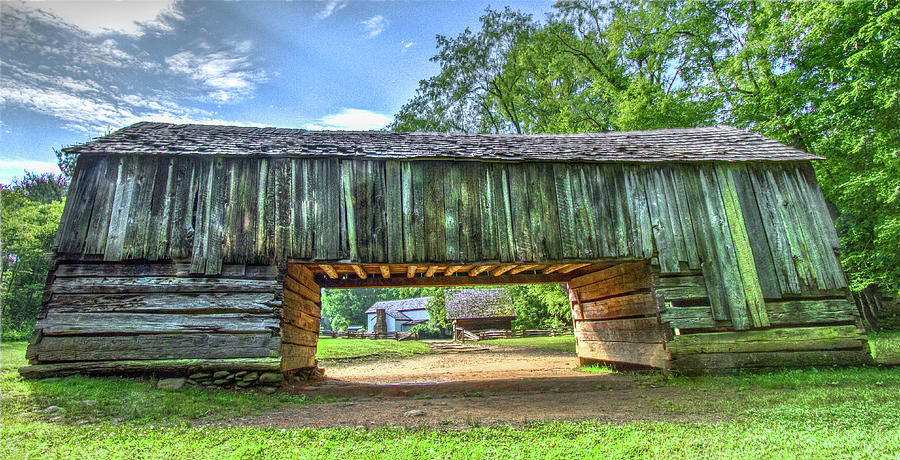 The Cantilever Barn at Cades Cove Townsend Tennessee Photograph by Debra and Dave Vanderlaan