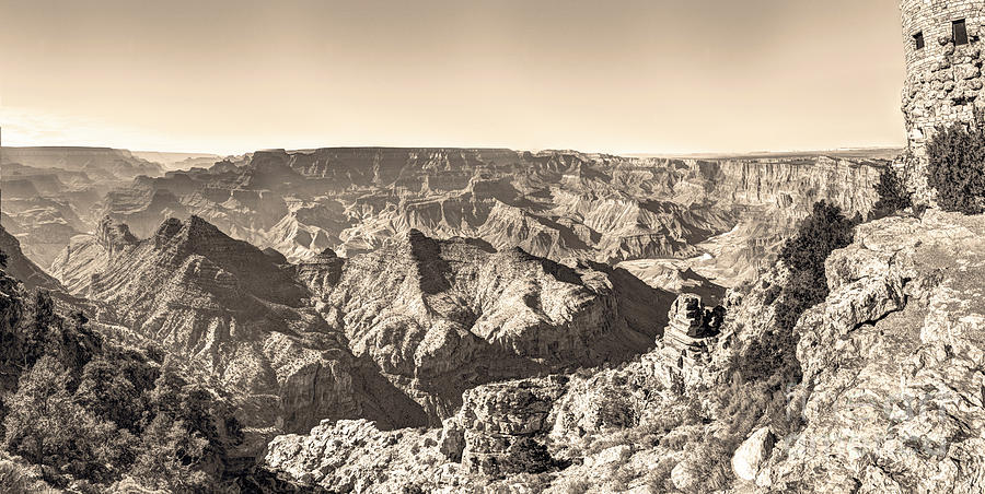 The Canyon That is Grand - Sepia Photograph by Alan Jacobson | Fine Art ...