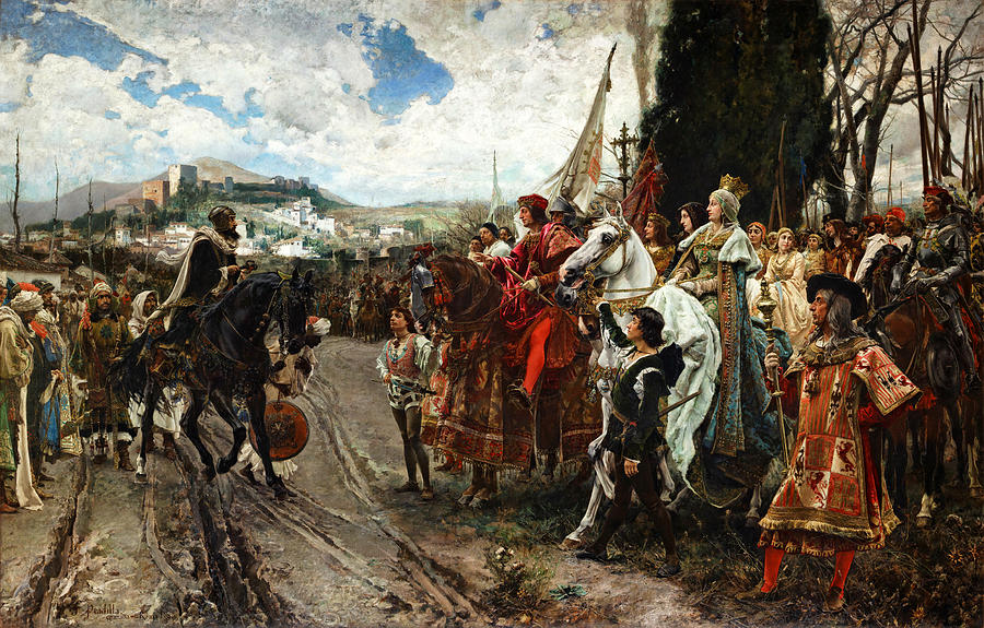 The Capitulation of Granada Painting by Francisco Pradilla Ortiz