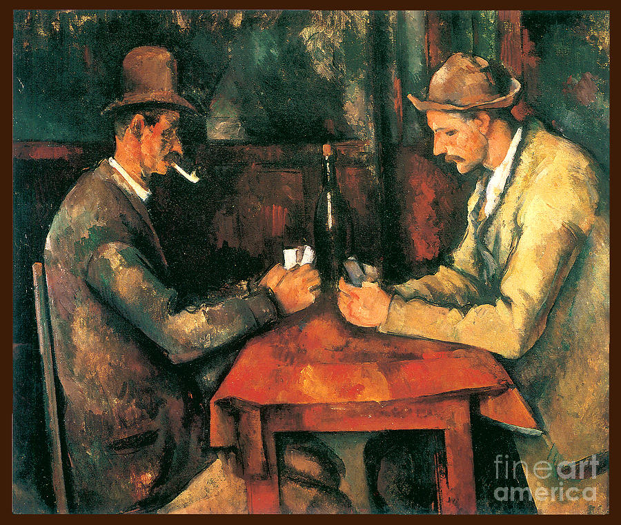 The Cardplayers 1892 Painting by Paul Cezanne