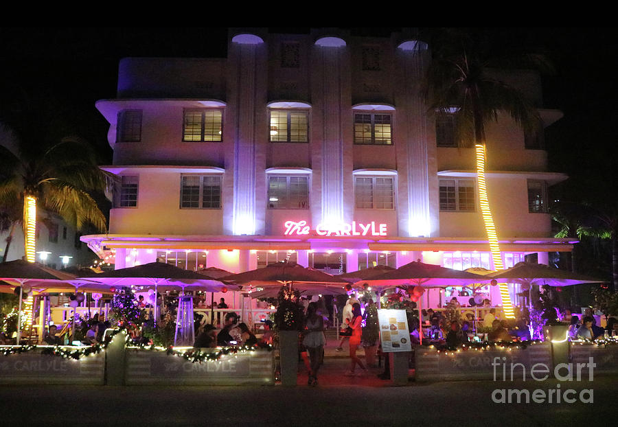The Carlyle Hotel - Art Deco District - Miami Beach  Photograph by Doc Braham
